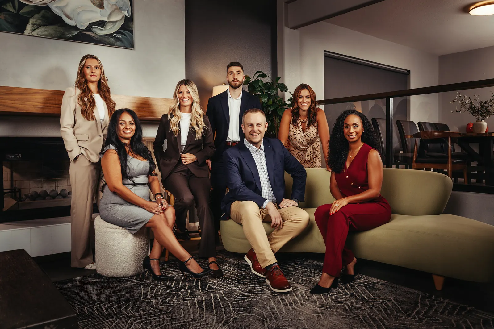 The Story Group team together in their office
